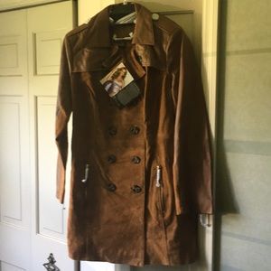 IMAN Leather and Suede Jacket